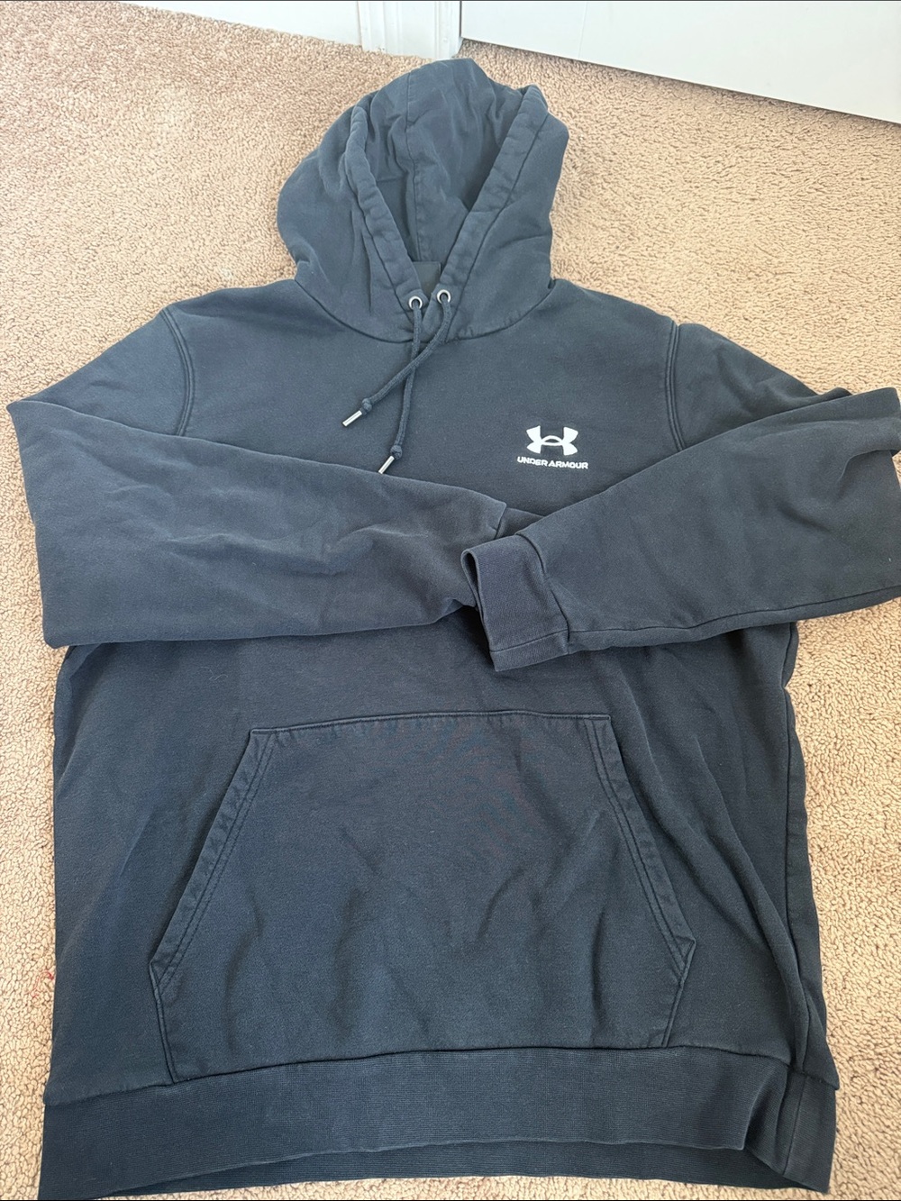 Under Armour Black Pullover Hoodie with Logo